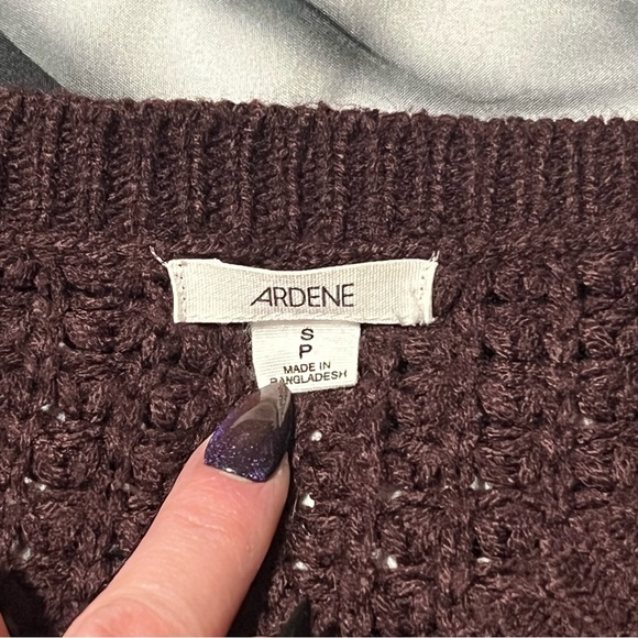 Burgundy Knit Sweater, Small - Picture 4 of 7